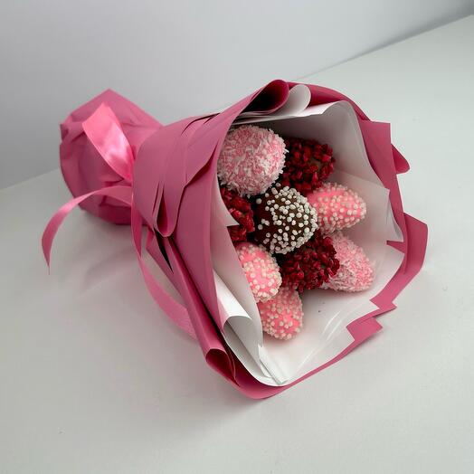 Ramo de 9 fresas cubiertas de chocolate