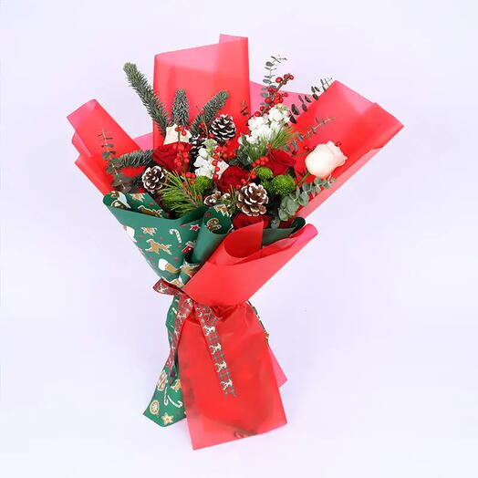 Holiday Wishes Flower Bouquet