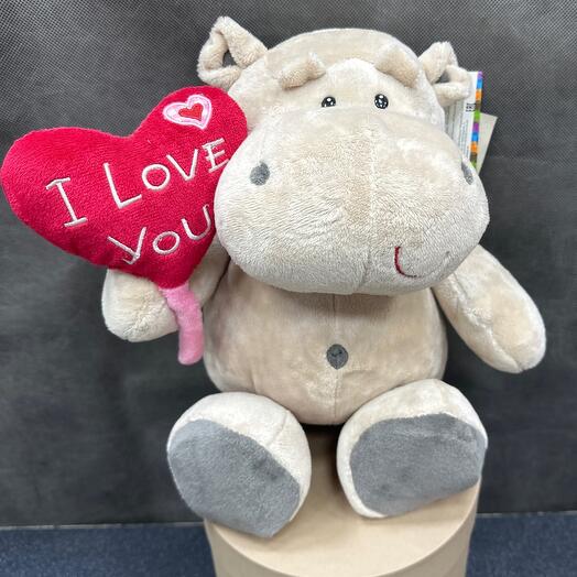 Мягкая игрушка бегемот