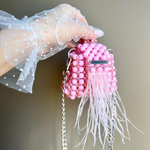 Сумка из бусин FLAMANT ROSE