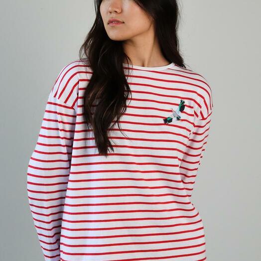 Бретонка Красная Oversize Аист