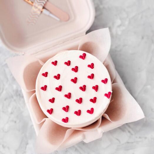 Бенто торт (Сердечки) на день всех влюбленных