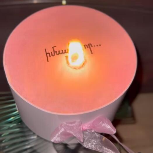 Цветы в горящей коробке, креативный и оригинальный подарок