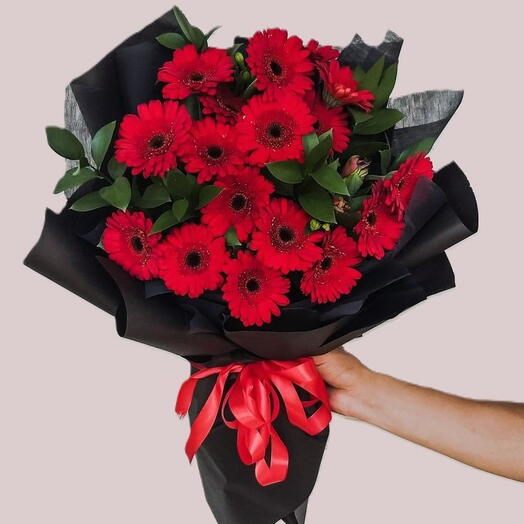 Red Gerberas Bouquet