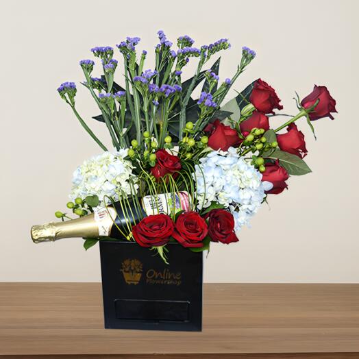 Lively Celebration - Flower Gift Box