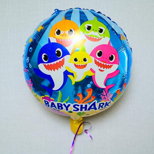 Baby Shark - Round Foil Balloon