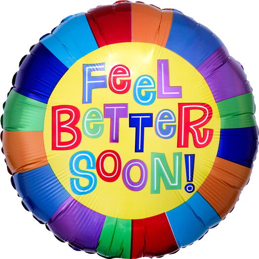 Anagram Foil Balloon Feel Better Soon Rainbow -5735