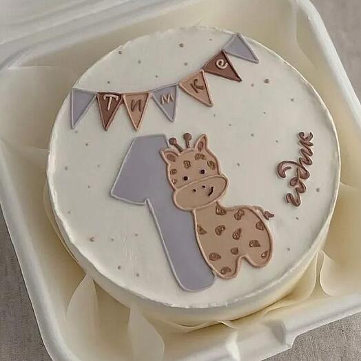 Pastel de Bento para un año como regalo para una niña, un niño