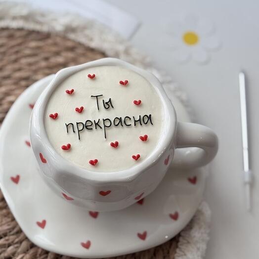 Торт в чашке
