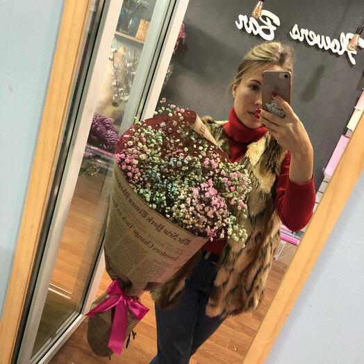 Букет из воздушной гипсофилы