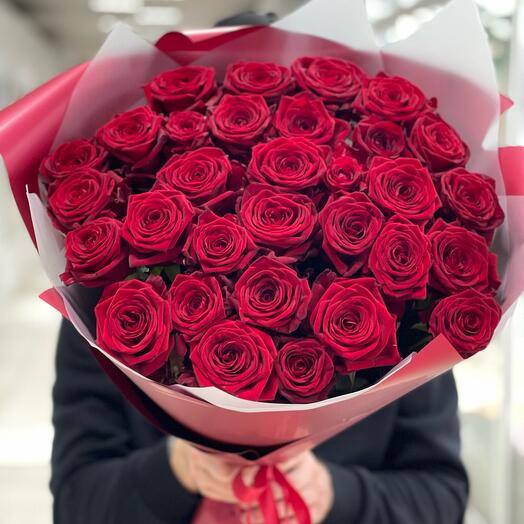 Роза красная -29 шт 🌹