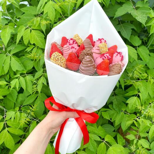 Клубника в шоколаде.Сладкий букет