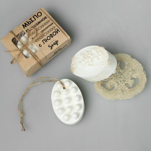 Massage Soap Loofah Washcloth body Scrub