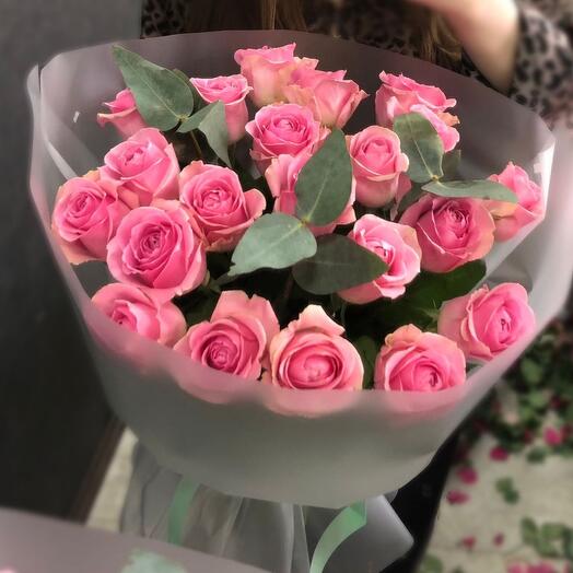 21 роза 40 см
