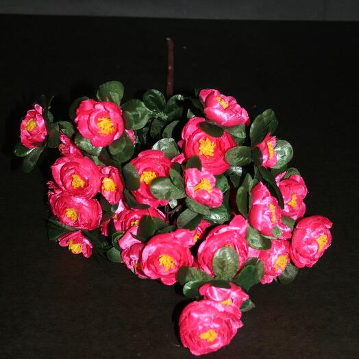 Искусственные цветы Кустовые розы Розовые