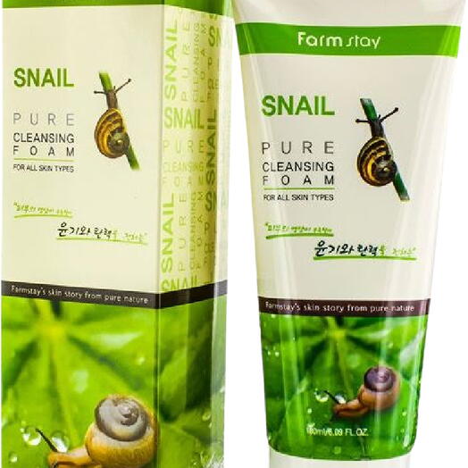 Farmstay Snail Pure Cleansing Foam Пенка очищающая с экстрактом улитки