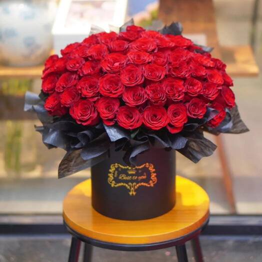 Red love rose box