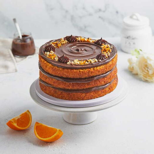 Dark chocolate orange cake