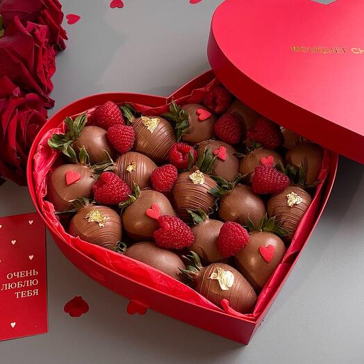 Chocolate-covered strawberries on March 8th