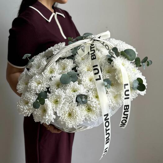 Композиция из хризантем, размер S