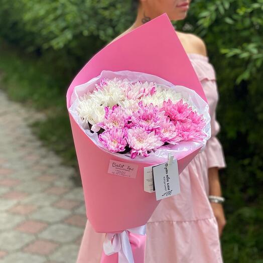 Букет из хризантемы