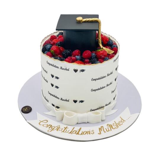 Berries Graduation Cake