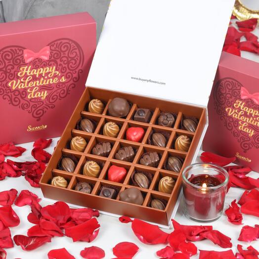 Valentine Premium Chocolates By Sweecho 25 Pcs