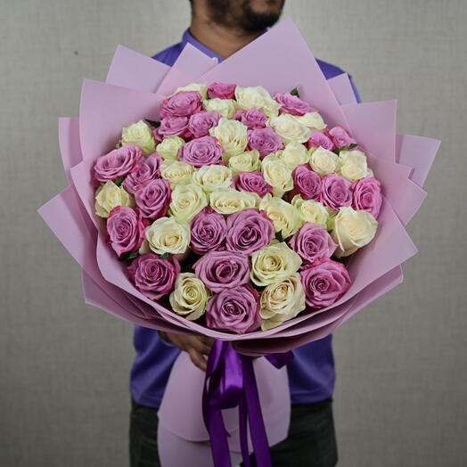 51 White And Purple Roses