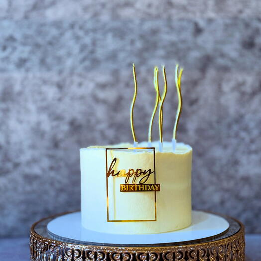 Cake with topper