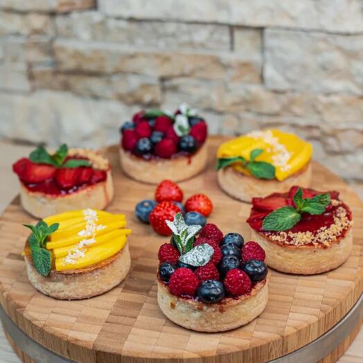 Набор из фруктов-ягодных тараталеток (6шт)