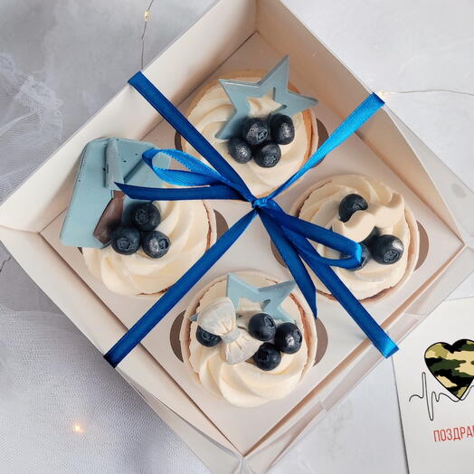 Cupcakes Caballero. Regalo para papá, padre, hombre