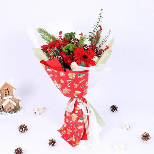 Christmas Wishes Flower Bouquet