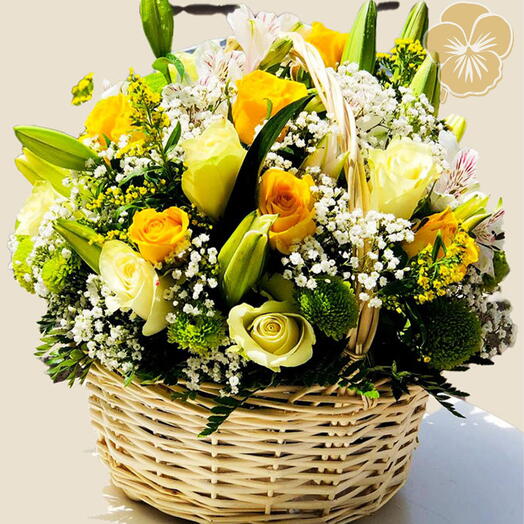 Sunshine Flowers Basket