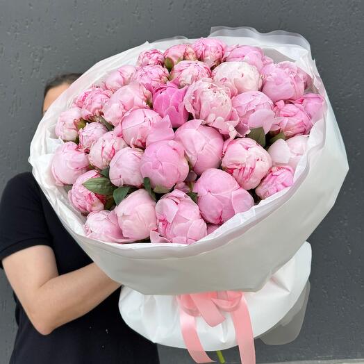 Шикарный монобукет из пионов "Для особенной"