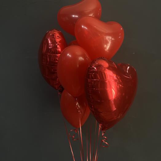 Сет Шаров сердец 7 штук