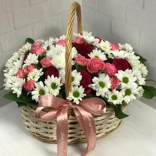 Cesta de flores