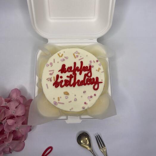Mini pastel de cumpleaños feliz