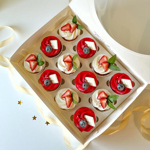 Большой набор капкейки 12 шт