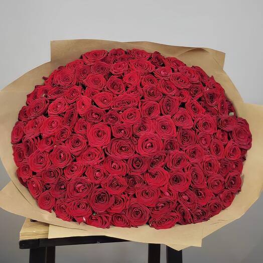 Bouquet of 121 long roses