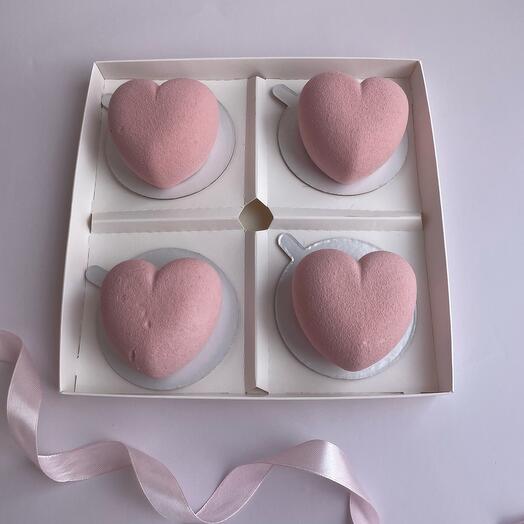 Pasteles de corazón