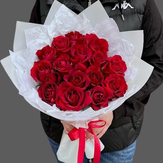 15 rosas Burdeos