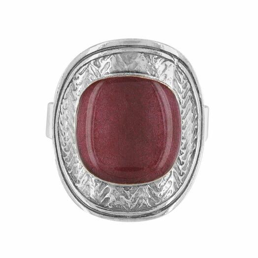 Кольцо TARATATA, Ceramik, разъемное, с цветной смолой, TT-W23-06426-108 коричневый