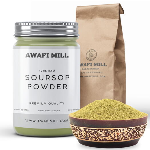 AWAFI MILL Soursop Leaves Powder | Graviola | Annona Muricata - 100% Pure and Natural - Bottle of 100 Gram