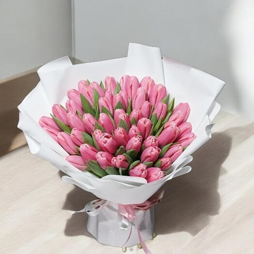 Baby pink tulips