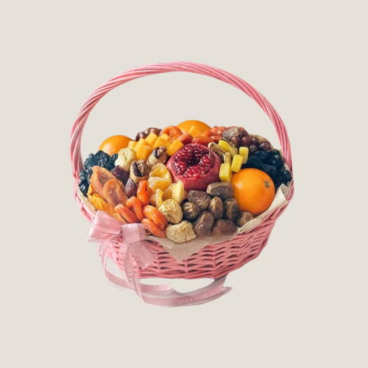 Basket of Dry Fruits and Fresh Fruits