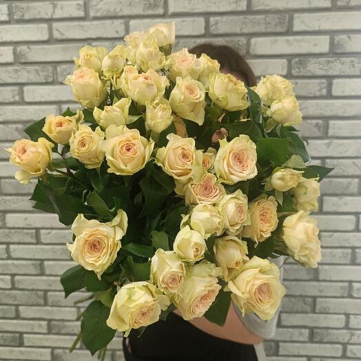 Нежные кустовые розы