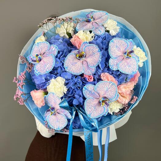 Цветы Букет Art Flowers Ледяная нежность