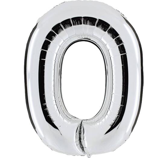 Шар фольгированный  "0"