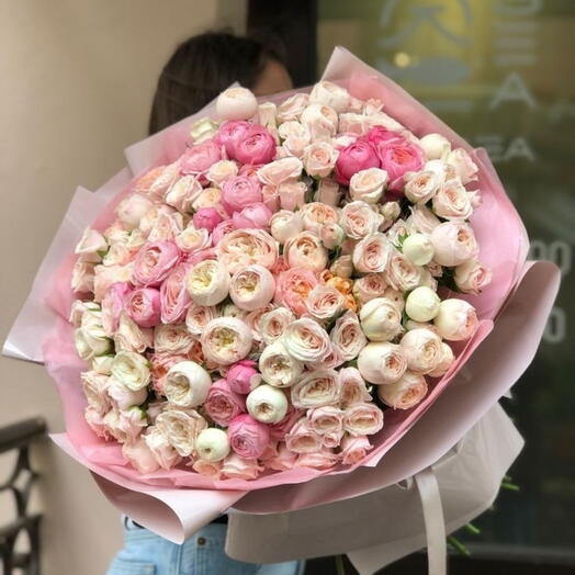 Peony bebe rose 71pcs(50cm)