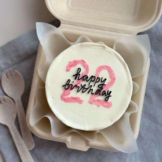 Бенто-торт «Happy birthday» с цифрами